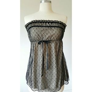 Lacey tube top